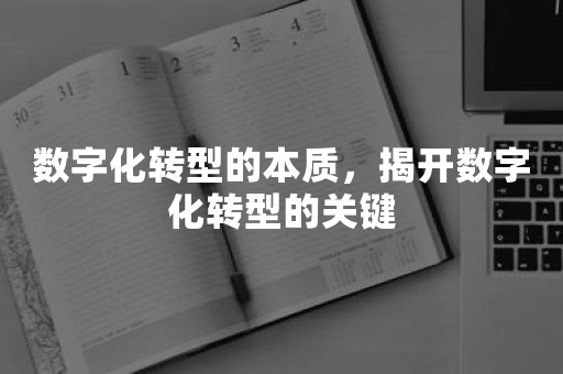 数字化转型的本质，揭开数字化转型的关键