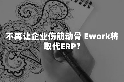 不再让企业伤筋动骨 Ework将取代ERP？