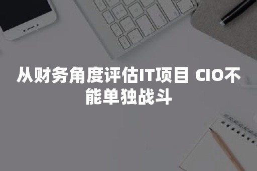 从财务角度评估IT项目 CIO不能单独战斗