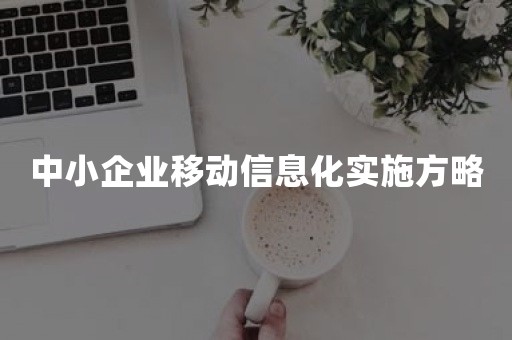 中小企业移动信息化实施方略